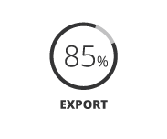 85% exportation