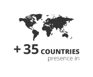 present in more than 35 countries